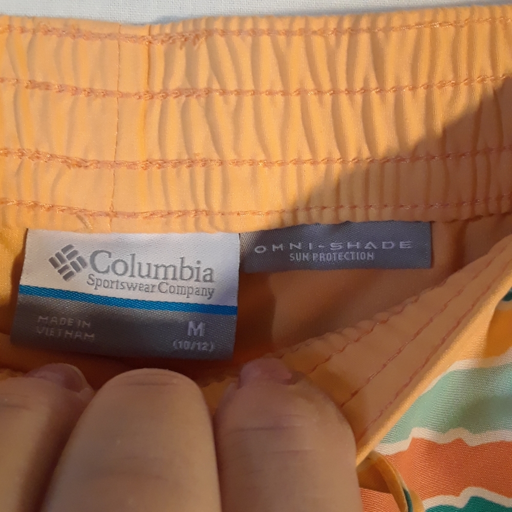Columbia Omni Shade orange and teal girl's skort - Picture 8 of 13